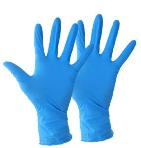 Sterile Disposable Use Blue Nitrile Examination Gloves for China Supplier