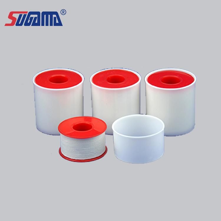 White and Skin Color Zinc Oxide Adhesive Plaster with Plastic Cover