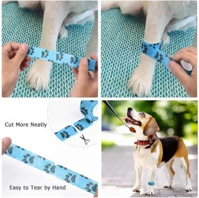 Self Adhesive Bandage Wrap, Vet Wrap Cohesive Bandages for Dogs Horses Pet Animals for Wrist Healing Ankle Sprain and Swelling