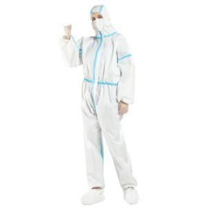 Anti-Virus Safety White Color Disposable Medical Protective Clothing