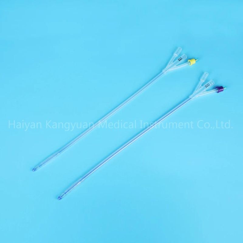 Disposable 3 Way Silicone Foley Catheter Standard Wholesale
