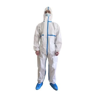Sell Well OEM En14126 Safety Protective Clothing Disposable Coverall PPE Medical Protective Suit