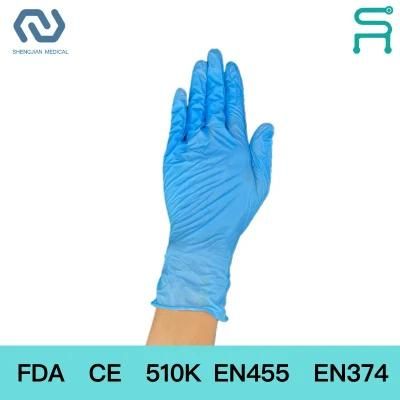 Powder Free 510K En455 Disposable Nitrile Vinyl Blend Gloves