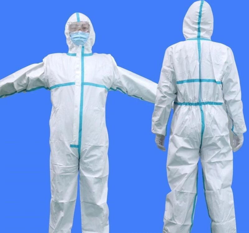 Dustproof and Waterproof Protective Coverall One Piece Isolation Gowns Coverall Suit Antistatic