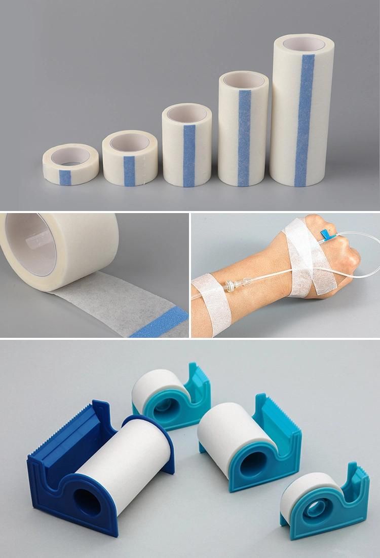 Medical Paper Tape Adhesive Medical Non-Woven Tape with Dispenser