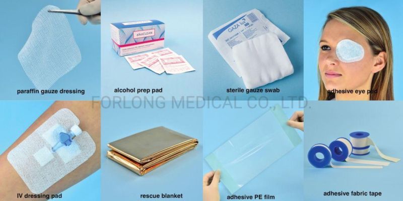 Fabric Disposable Sterile Medical Adhesive Wound Dressing Eyes Pad