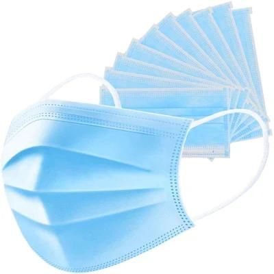 3 Ply Disposable Face Mask Custom Earloop Pleated 3 Ply Procedure Disposable Mask