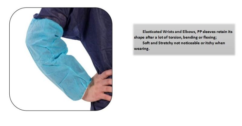 2021 Xiantao Factory Manufacture Disposable PP Nonwoven Dustproof High Quality White/Blue Sleeve Cover