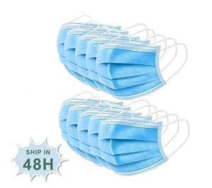 Surgical Mask Ce Non Woven 3ply Protective Earloop Disposable Face Mask Facial Mask Medical Mask