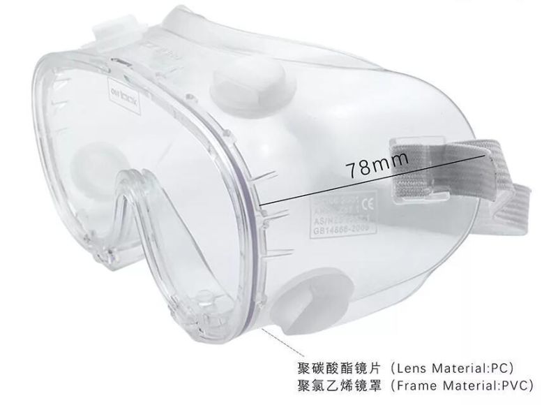 Protective Lightweight Medical Goggles for Covid