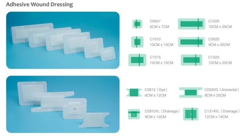 Self Adhesive Waterproof Medical Non Woven Wound Dressing