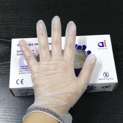 Medical Consumable Disposable PVC/Vinyl Gloves Powder Free Gloves/Supply Safety Gloves
