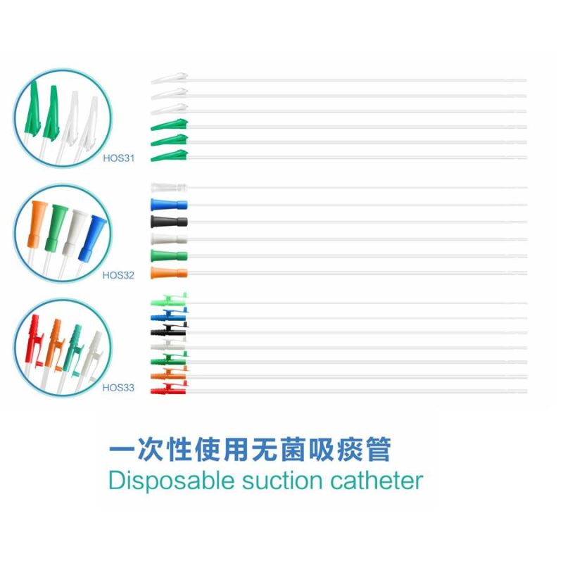 Factory Price Medical Disposable PVC Sputum Suction Catheter with or Without Control Valve