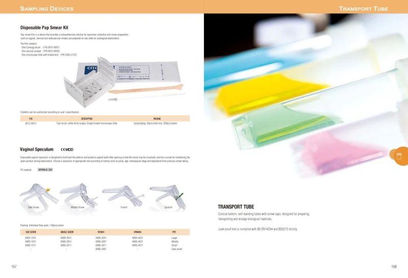 Disposable Sampling Cups Container and Disposable Sampling Brush Consumable