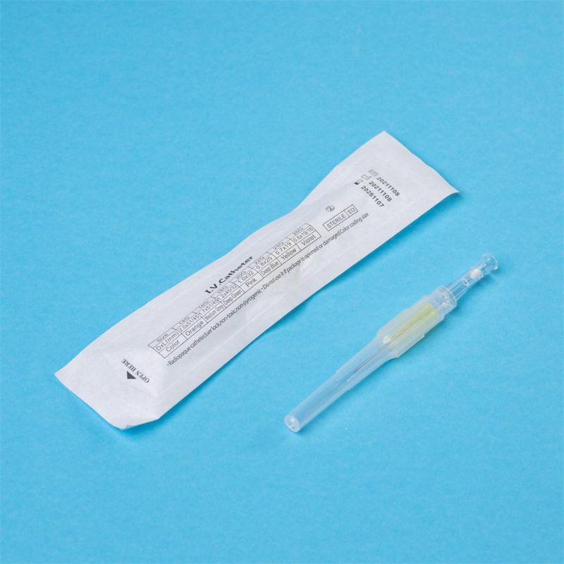 Disposable IV Cannula with Wing with Injection Port Pen Type