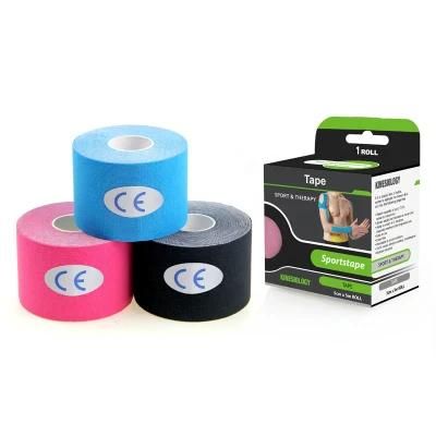 Custom Package Cotton Elastic Kinesiology Muscle Therapeutic Sports Tape