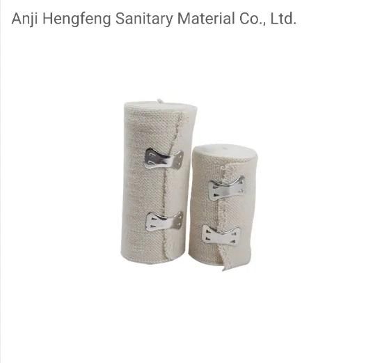 Medical Products Elastic Plain Bandages with Spandex White
