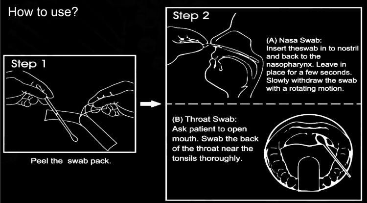 Sterile Nasal Oral Swab Flocked Vtm Swab Sterile Swab Stick for Collecting Virus with Individual Packing