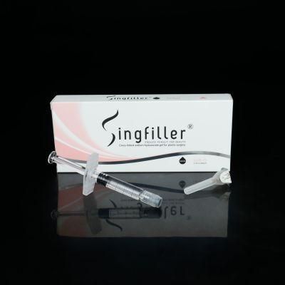 Singfiller Clear and Colorless Concentration Prefilled Hyaluronic Acid Ha Gel Dermal Filler with CE