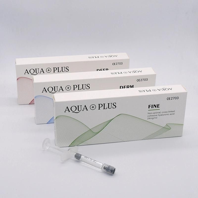Aqua Plus Lip Fullness Injection Ha Dermal Filler Hyaluronate Acid Gel Lip Cosmetic Injection 2ml