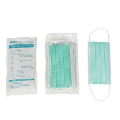 Disposable Protective Face Mask Planar Mask Green