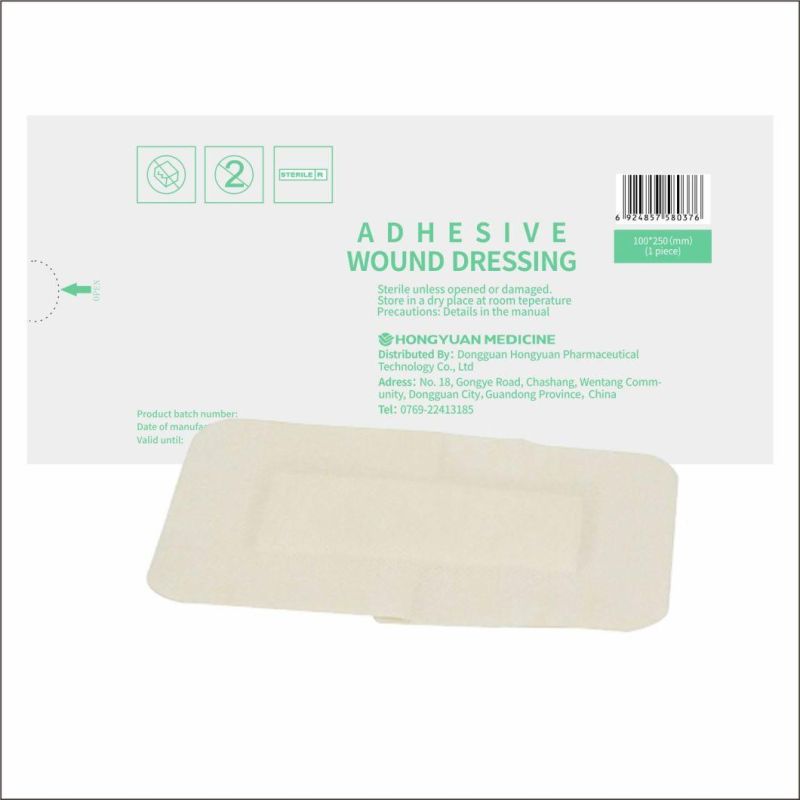 Disposable Medical Consumable Material Wound Dressing Antibacterial Antimicrobial Wound Care Waterproof Self-Adhesive Sterile Non-Woven with High Absorbency