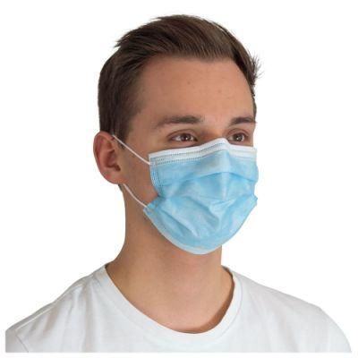 Op-Maske, En 14683 Typ Iir, 3-Lagig Mit Elastischen Ohrschlaufen Surgical Mask, En 14683 Type Iir, 3-Ply with Elastic Ear Loops