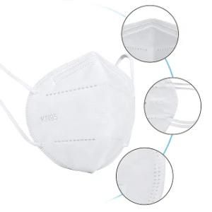 in Stock Disposable Protective Nonwoven KN95 Folding Half Face Mask for Self Use with Eac