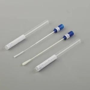 Plastic Swab Sterile Transport Swab with Tube Plastic-Flocking Without Medium