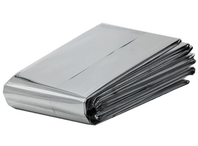 High Quality Disposable Medical Thermal Accident Blanket Silver