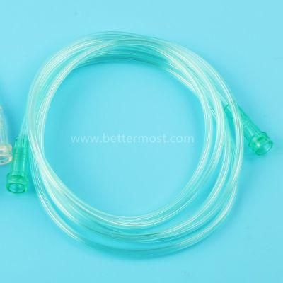 Disposable High Quality Medical Single Use Green PVC Oxygen Connecting Tube with Separate Packing