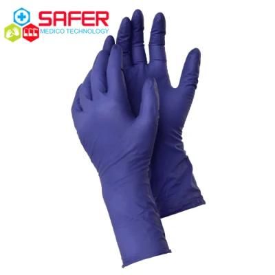 Nitrile Blend Gloves Disposable Non Medical Cobalt Blue