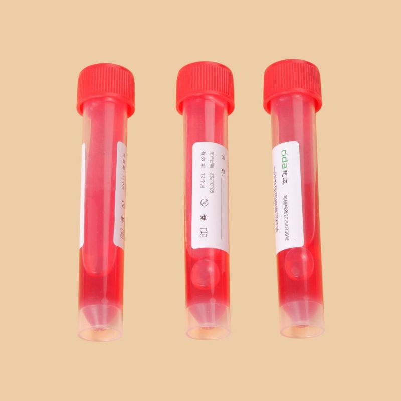 Disposable Medical Viral Virus Sampling Tube with Collection Swabs