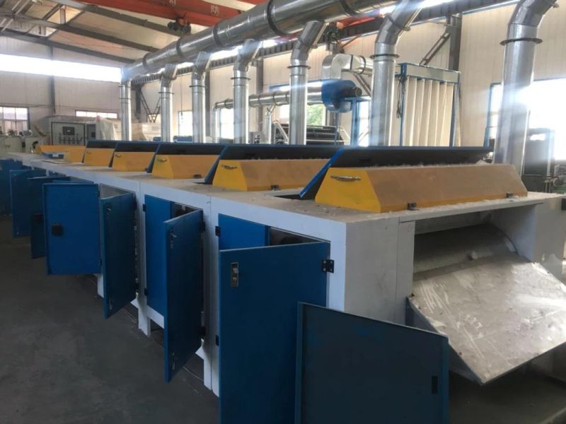 New Design High Capacity Textile Recycling Machine with Machine Cover and 7 Rollers