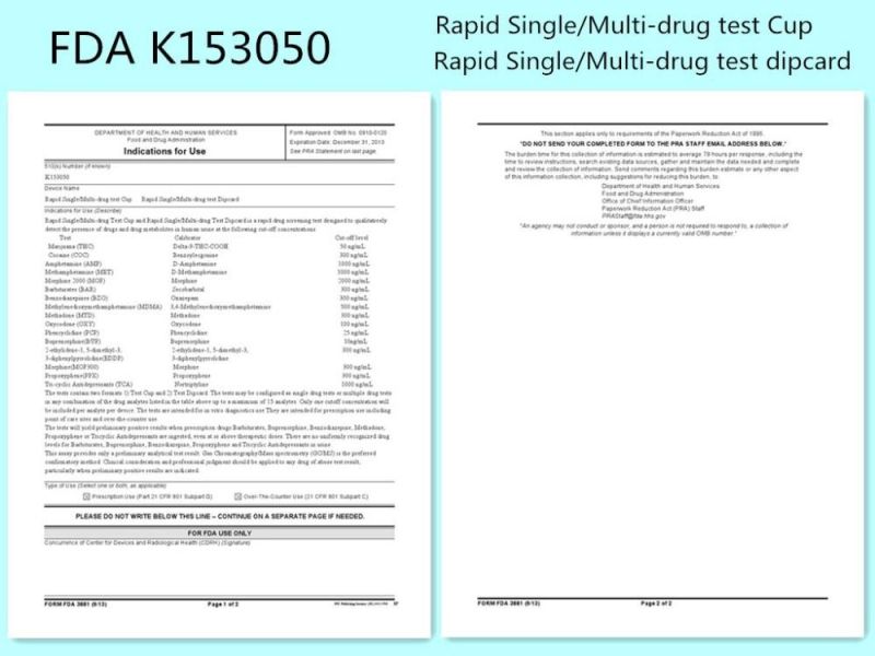 Panel Multi Drugs Screen Test Cup with Alcohol Etg Test