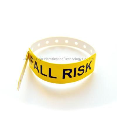 Hospital Fall Risk Vinyl Patient ID Wristband