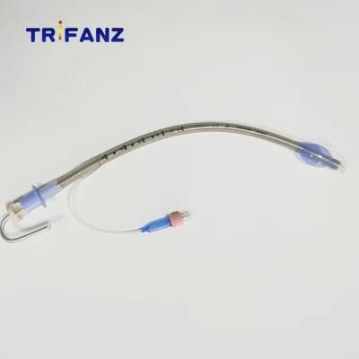 Surgical Disposable Reinforced Silicone Endotracheal Tube with Cuff ISO 13485