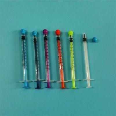 Small Size Baby Use Oral Syringe with Caps Disposable 1ml Medical Oral Syringe