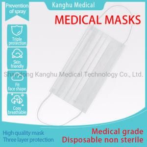 Kanghu Wholesale Face Shield/Disposable Protective Medical Face Mask/Filtration Rate 95%/Type Iir