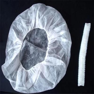 White Lightweight Disposable Polypropylene Bouffant Cap/Mob Cap/Surgical Cap