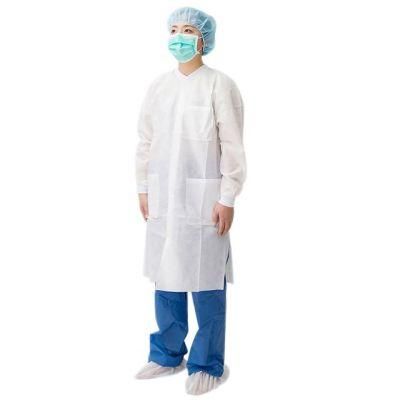Customized Nonwoven Wholesale White Lab Coat/Medical Uniforms/Hospital Scrubs Uniforms Lab Coat for Doctors