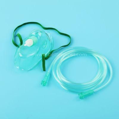 High Quality Oxygen Mask with Oxygen Connecting Tube Size S M L XL
