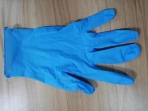 Powder Free Disposable Light Blue Nitrile Gloves, CE, En347, FDA, En455, ISO, 510K