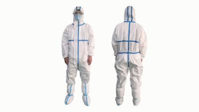 Chinese Manufacturer High Quality CE En14126 PP+PE Anti-Static Disposable Medical Protective Clothing