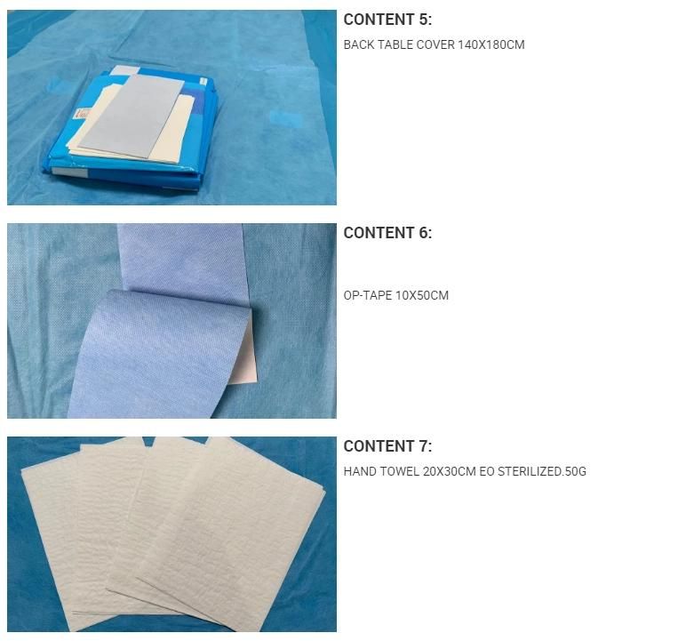 Hospital Use Disposable Universal Pack for Operation