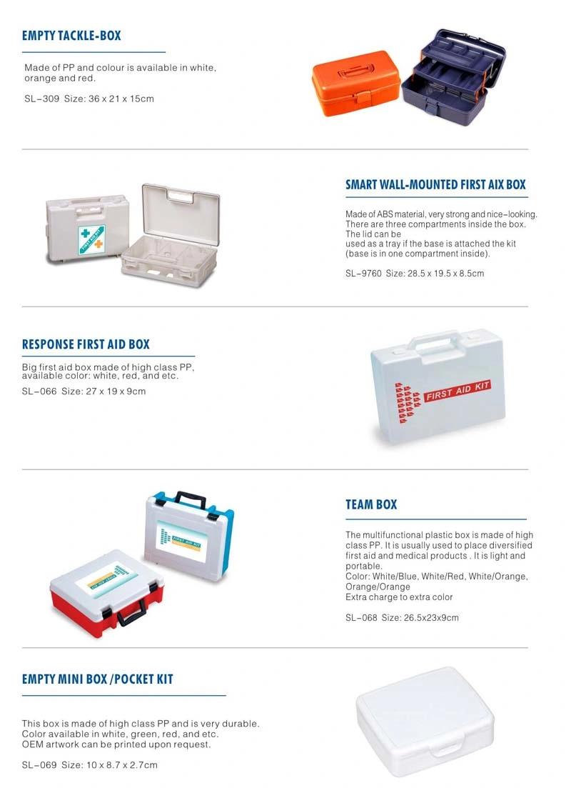 Medical Equipment Fist Aid Plastic Case for Ambulances Rescue Emergency Kit Medical Device Ce ISO FDA
