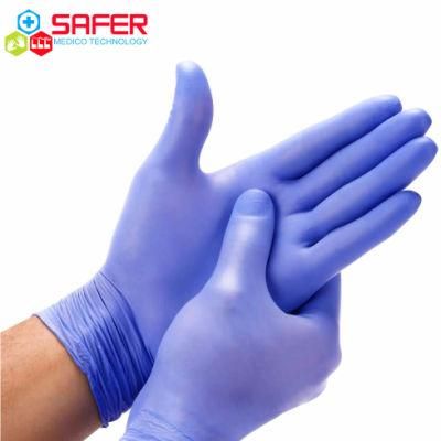 Blu Disposable En455 FDA Nitrile Exam Gloves Latex Free