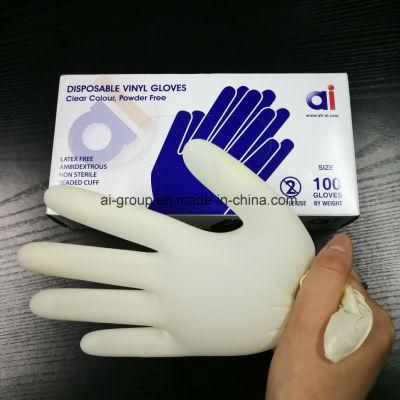 Safe Disposable Vinyl Examination Medical Gloves