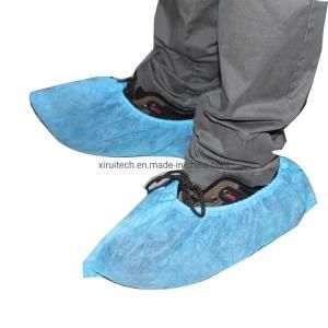 Waterproof Disposable PP Shoe Covers, Medical Doctor Non-Woven Overshoes Eastic Top for Hospital and Household