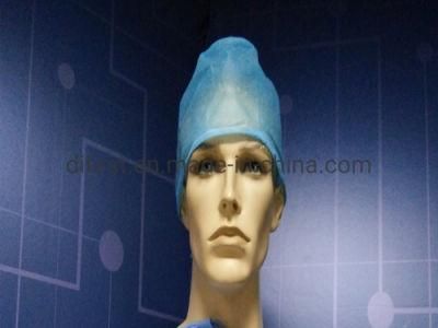 Disposable Non Woven Hospital Medical Surgical Doctor Cap with Ties on Back